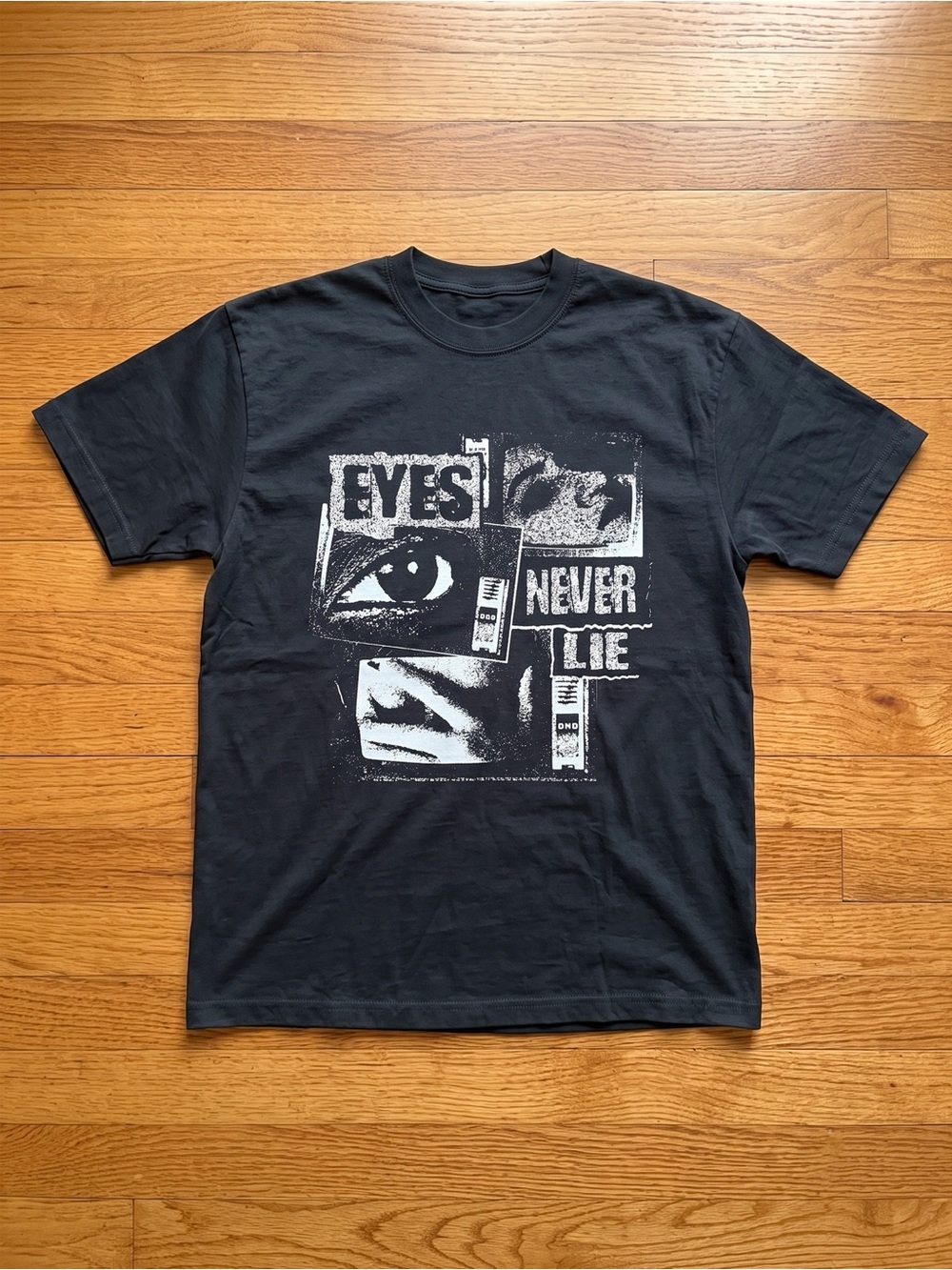 Black Eyes Never Lie Custom Graphic T-Shirt Streetwear Tee